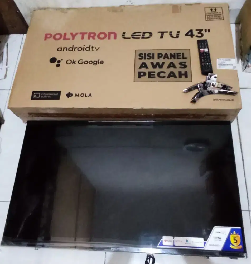 Android TV Google TV Smart TV Youtube TV  Polytron 43 inc