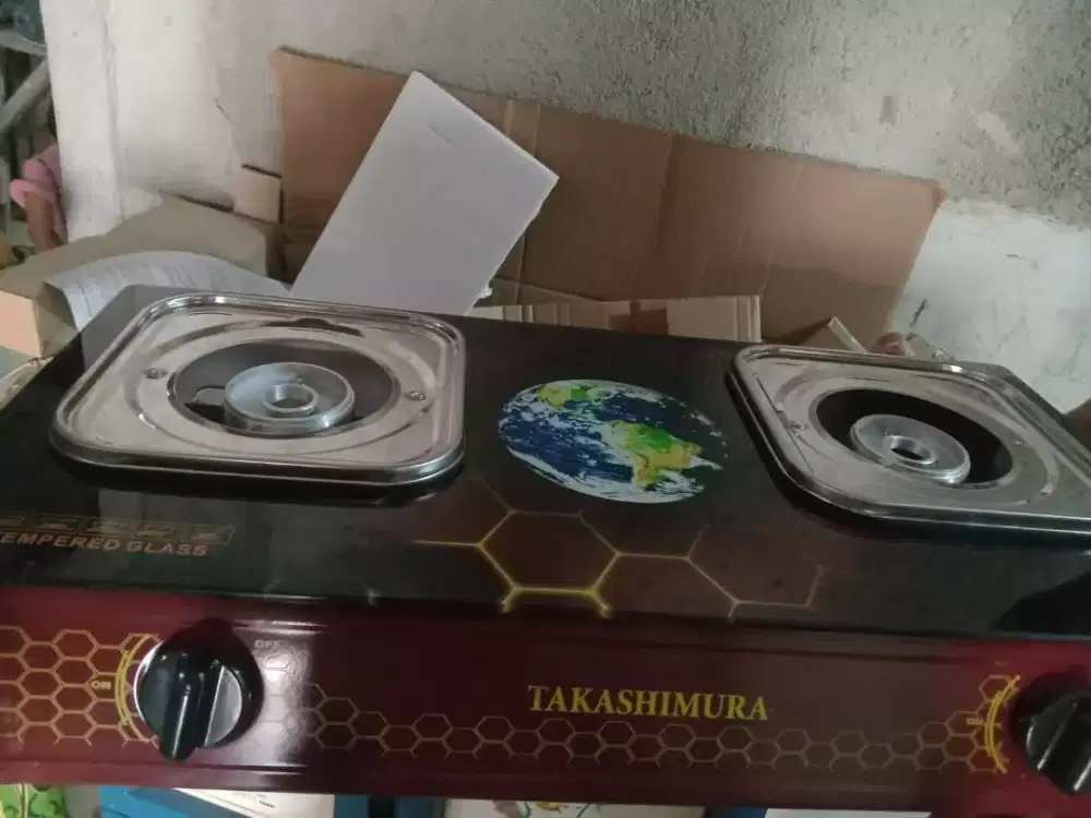 Kompor 2 tungku lapis kaca