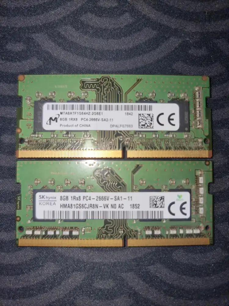 Ram Laptop Sodimm 8gb x 2 PC4 DDR4 2666Mhz