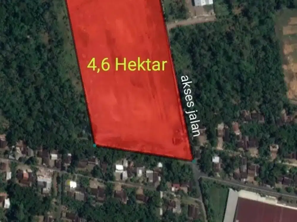 Dijual Lahan Zona Industri Lokasi Ampel,Boyolali Luas 4,6 Hektar