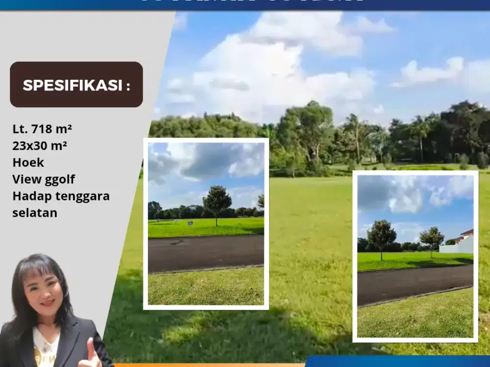 Jual Murah Kavling Golf Puri Ayu Lt. 718 Suvarna Cikupa Tangerang