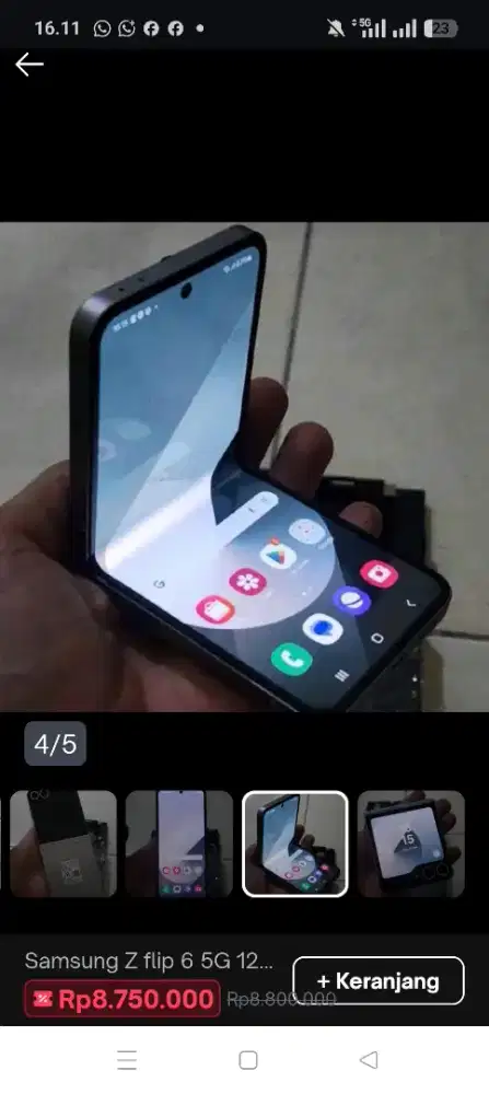 Murah hp Samsung Z Flip 6 5G 12/256 lkp, bs TT