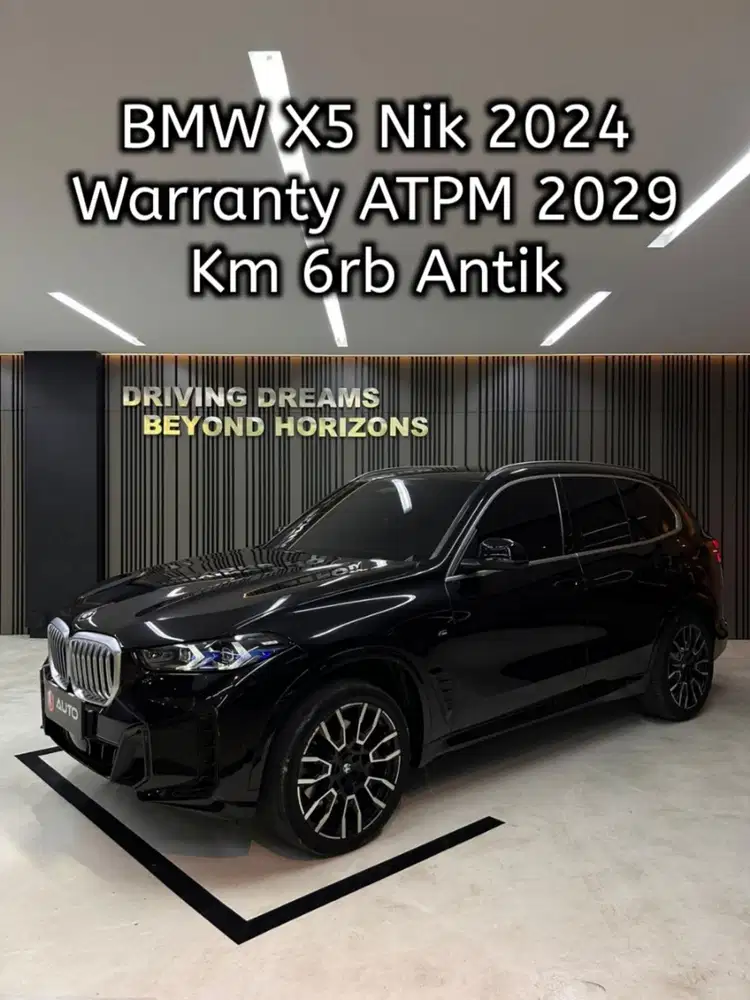 BMW X5 xDrive40i M-Sport G05 LCI AT 2025 Hitam Km6rb Nik 2024 B6LBA