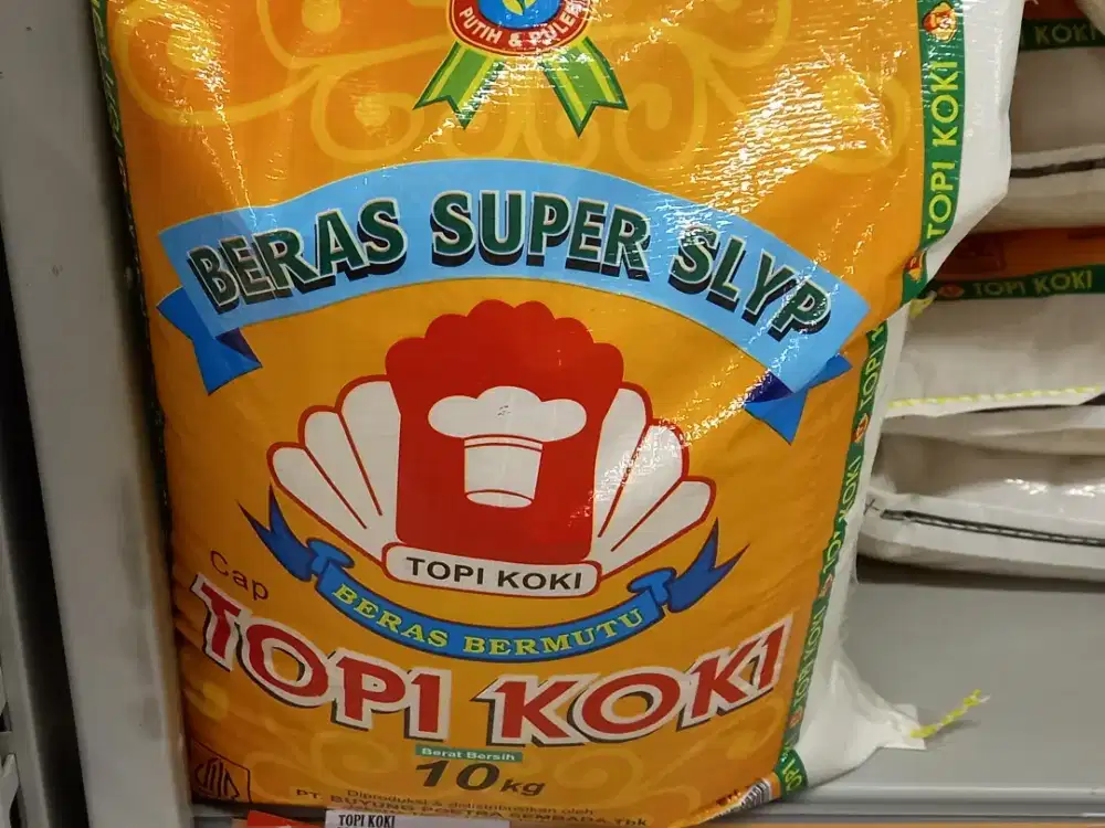 JUSL BERAS SUPER SLYP CAP TOPI KOKI UKURAN 10KG