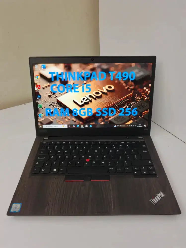 Jual Laptop Lenovo ThinkPad T490 Wood Edition i5 Gen 8 Ram 8GB SSD 256