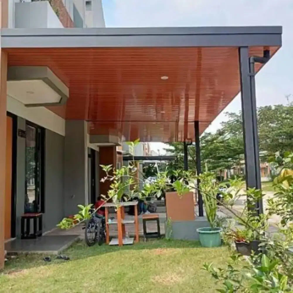 Kanopi hollow atap upc . Dan plafon