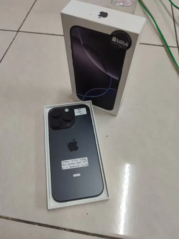 Iphone 16 pro black titanium 128