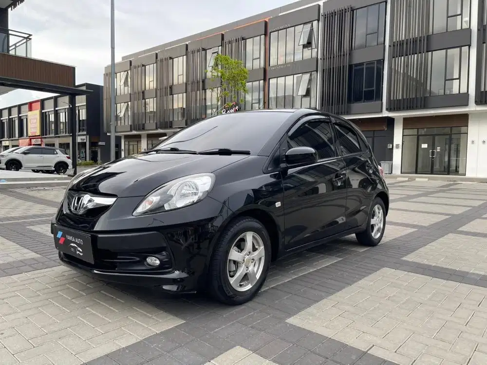 BRIO E AT 2015 HITAM KM 80rb PAJAK PANJANG TANGAN PERTAMA SIAP PAKAI