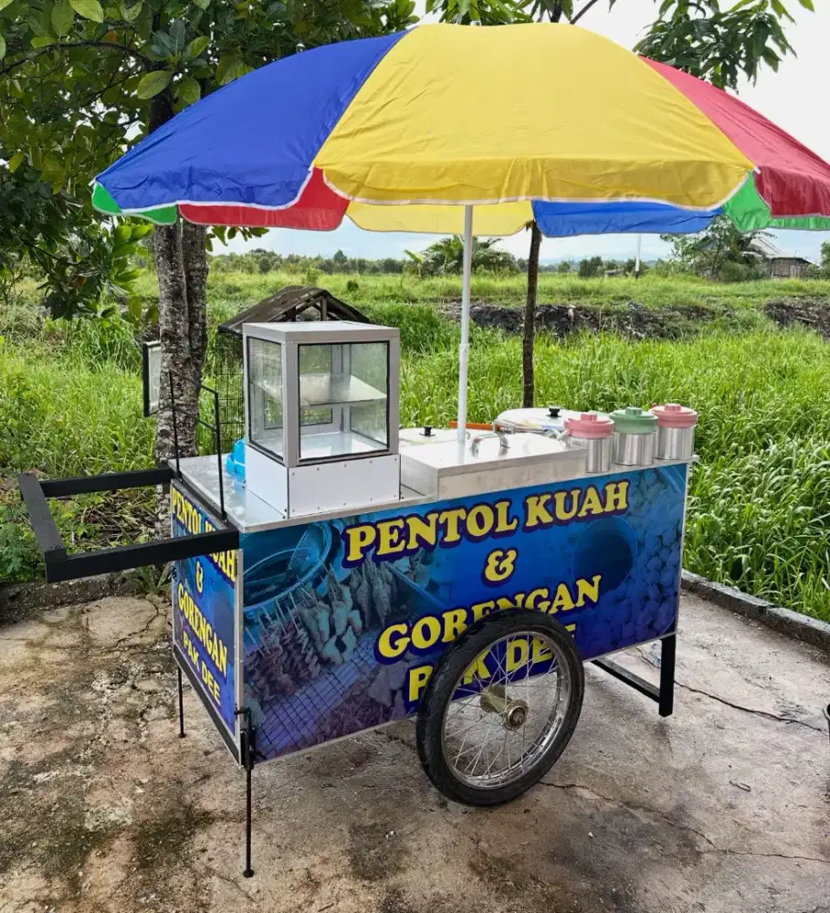 Pembuatan gerobak pentol