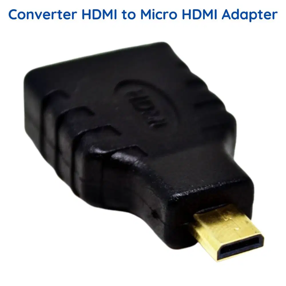Gender Adapter Micro HDMI Male to HDMI Female Gold Plated Converter