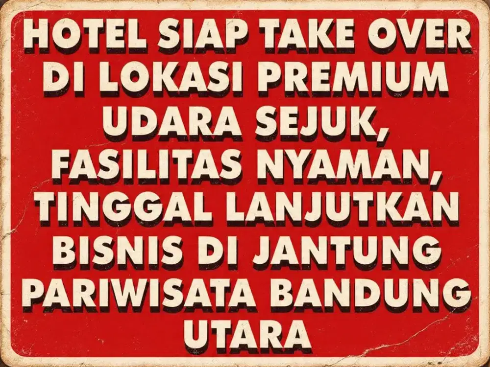 ASET EMAS DI LEMBANG HOTEL DENGAN LINGKUNGAN ASRI DAN UDARA MURNI PEGUNUNGAN DEKAT SETIABUDI, DAGO, BANDUNG UATARA