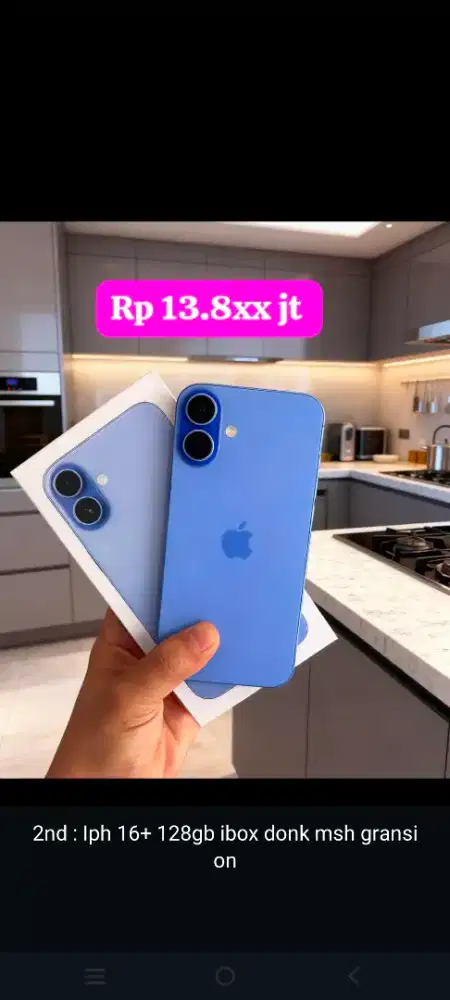 2nd : Iph 16+ 128gb ibox donk