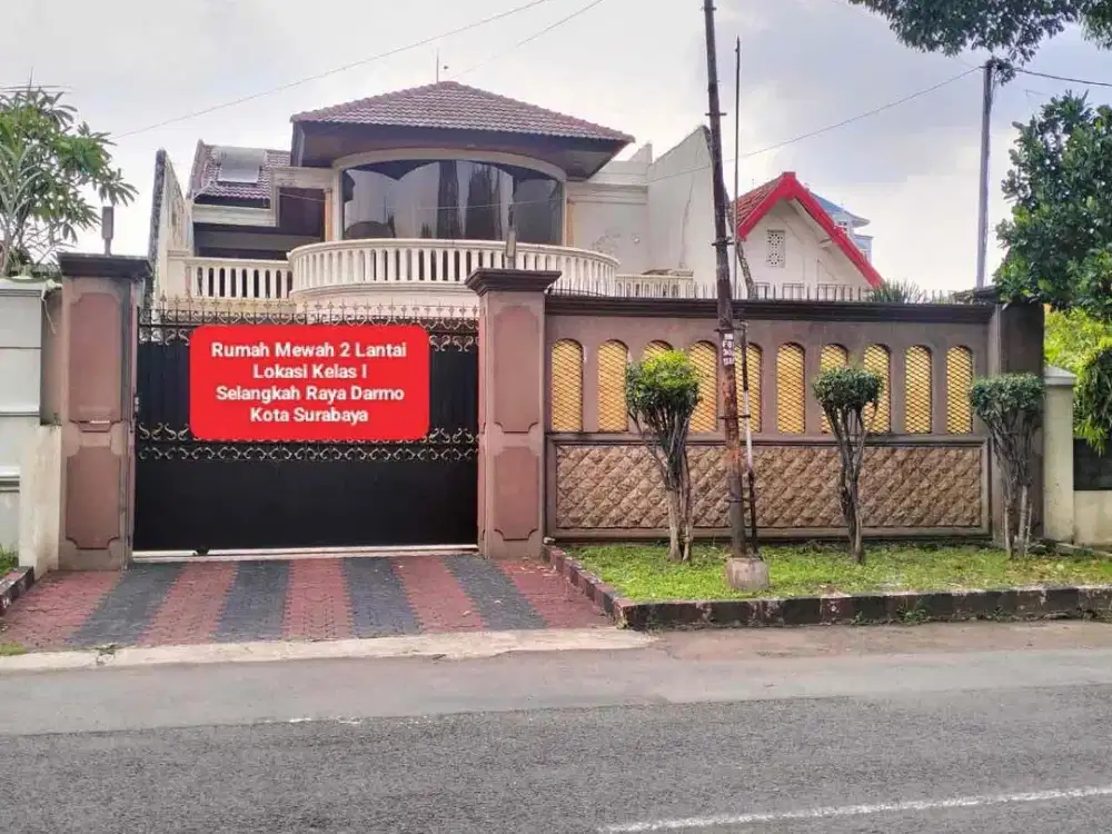 Rumah 2lt. Lokasi Strategis di Tengah Kota Raya Darmo, Surabaya.