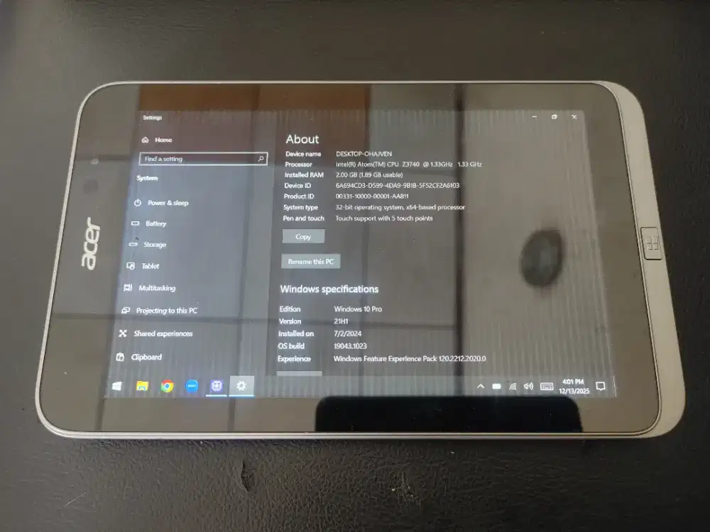 Tablet windows 10 acer iconia