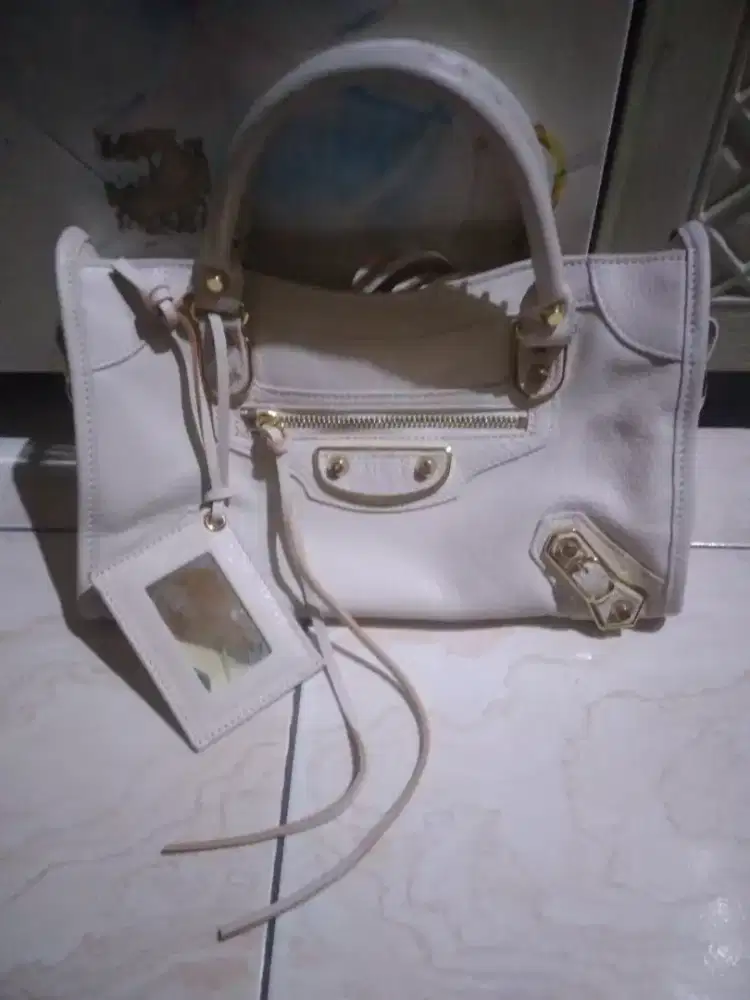 Jual murah tas kulit wanita balenciaga city mini edge