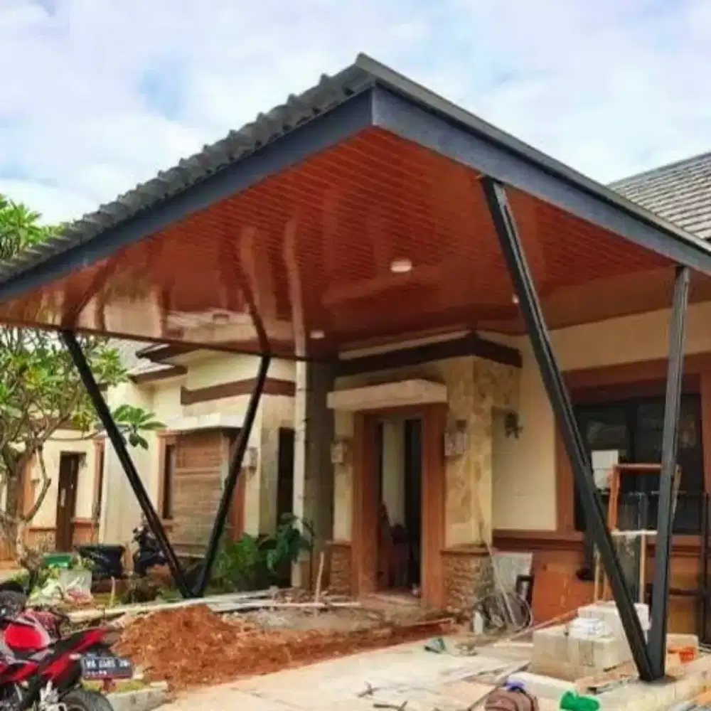 Kanopi atap upvc dan plafon