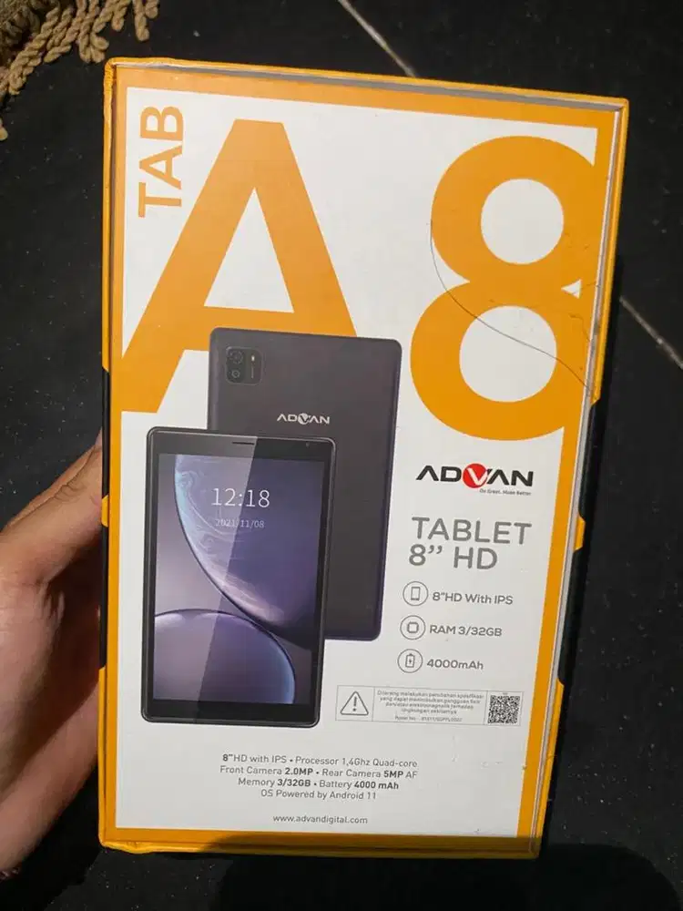 TAB ADVAN A8 SECOND NEW