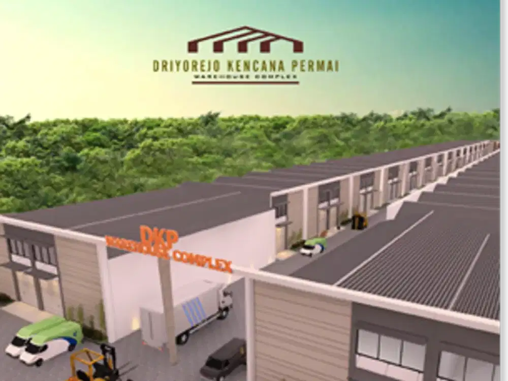 Dijual Gudang di Cangkir Driyorejo READY Gudang  Premium dengan lingkungan bersih, Aman Luas 98 meter
