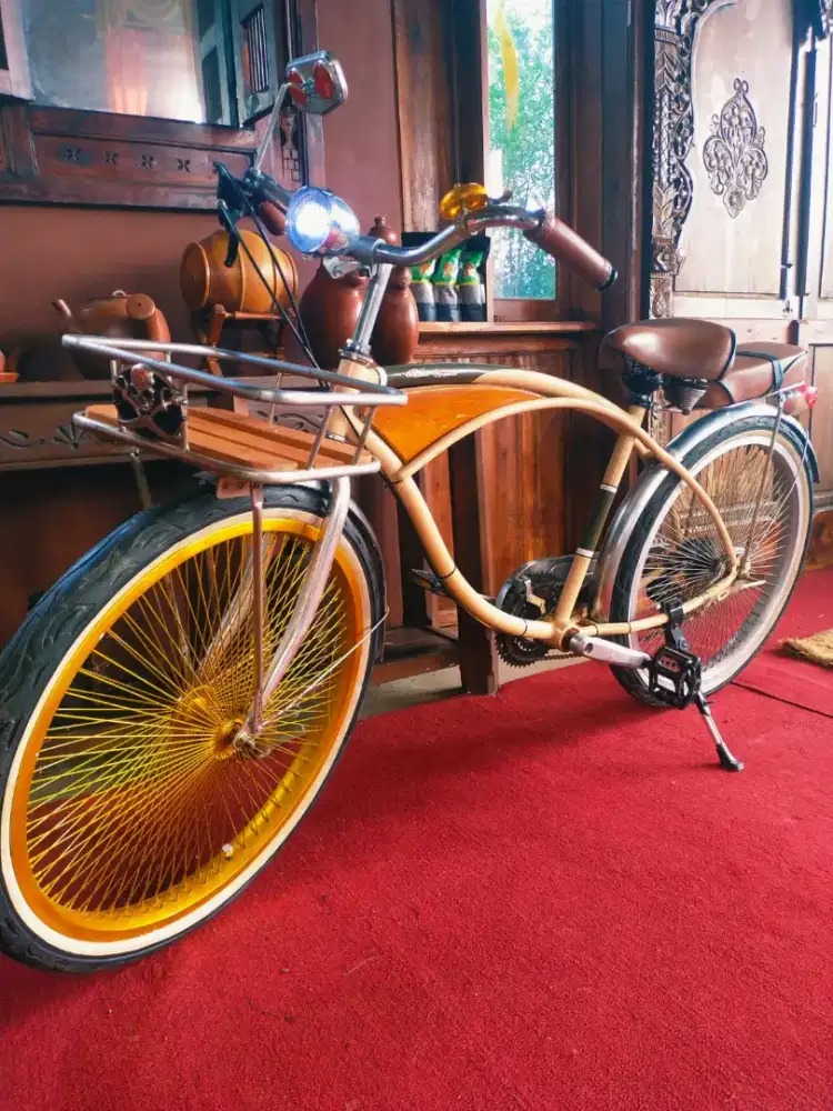 Sepeda Cruiser Chrome Antik Classic Sport (Upgrade)