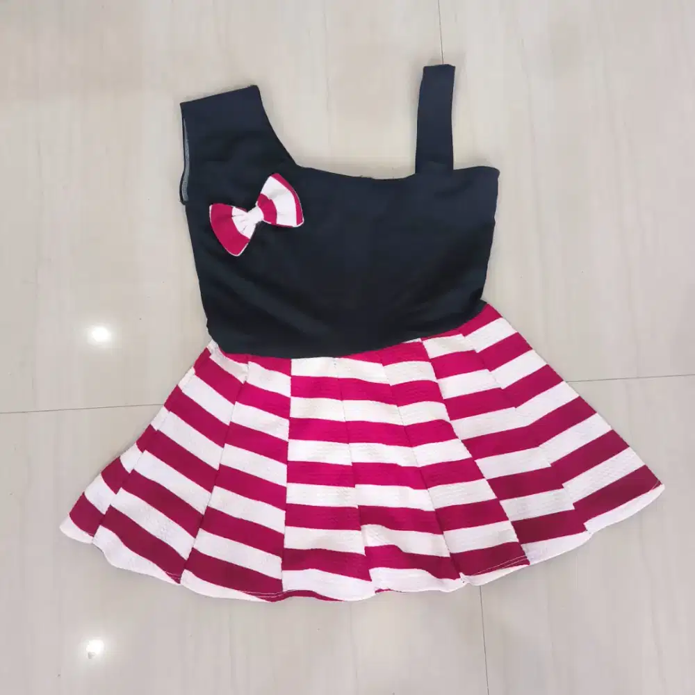 DRESS KAOS BAYI PEREMPUAN 2 TAHUN