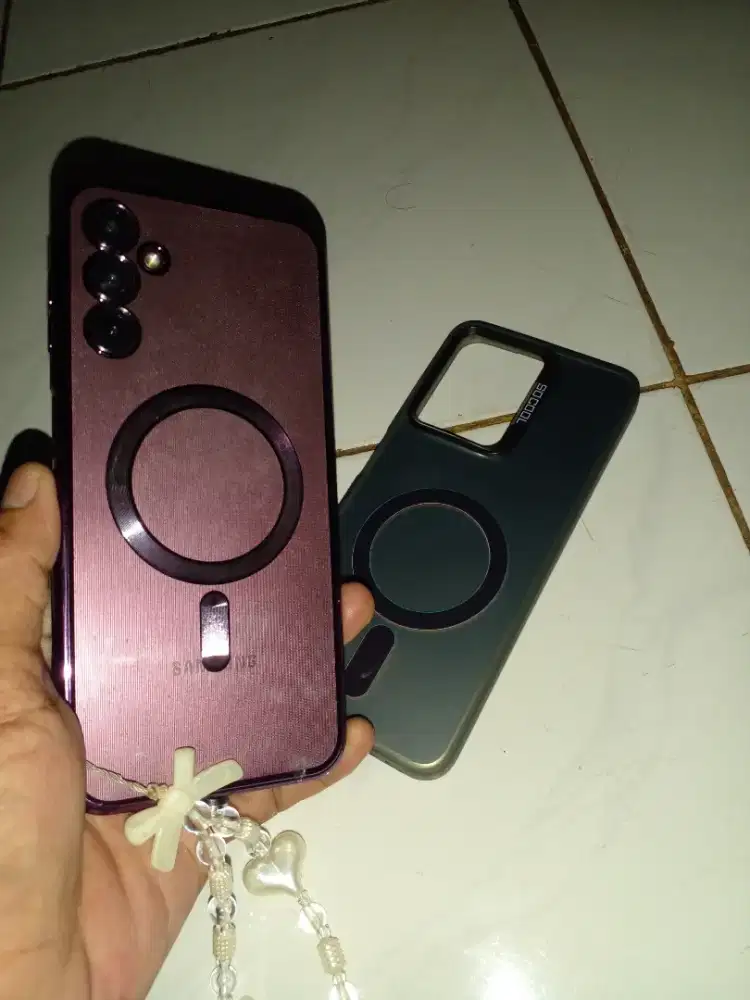 Jual Samsung a14 NFC normal jaya minus lcd retak sdah pake TG aman