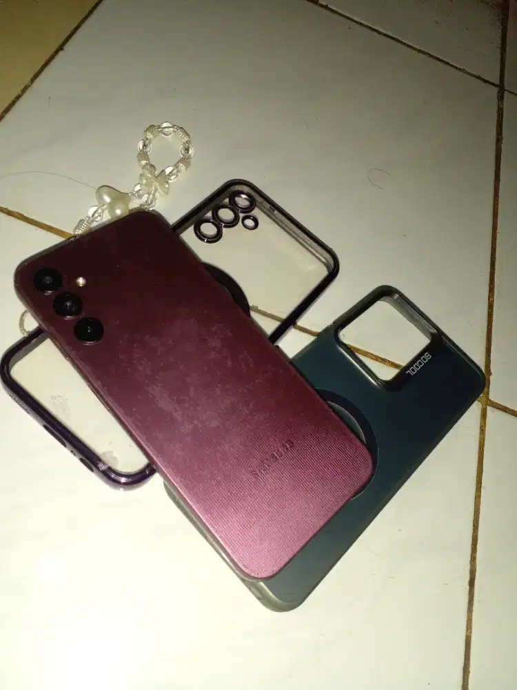 Jual Samsung a14 NFC normal jaya minus lcd retak sdah pake TG aman