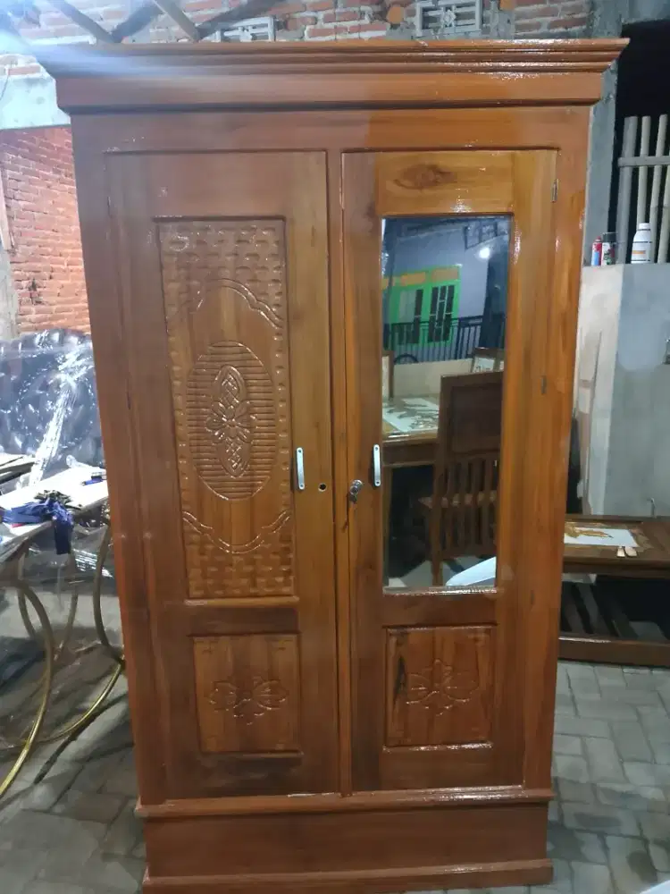 Lemari 2pintu Jati