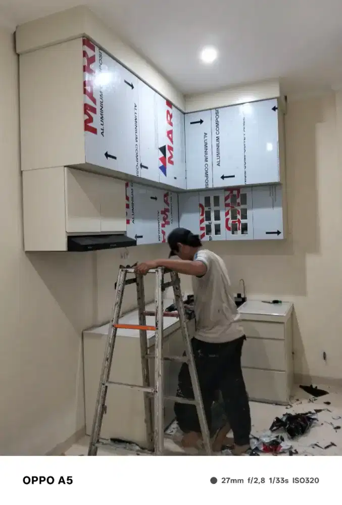 Kitchen set aluminium double layer anti rayap tahan lembab