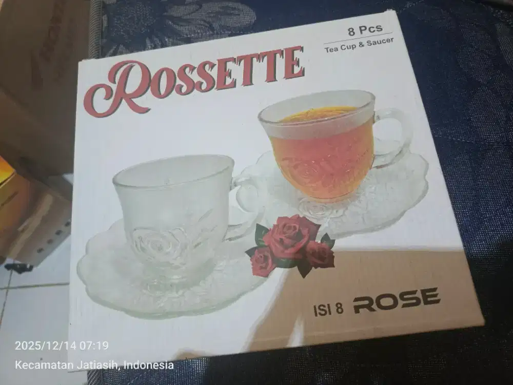 Gelas Teh set Rosette