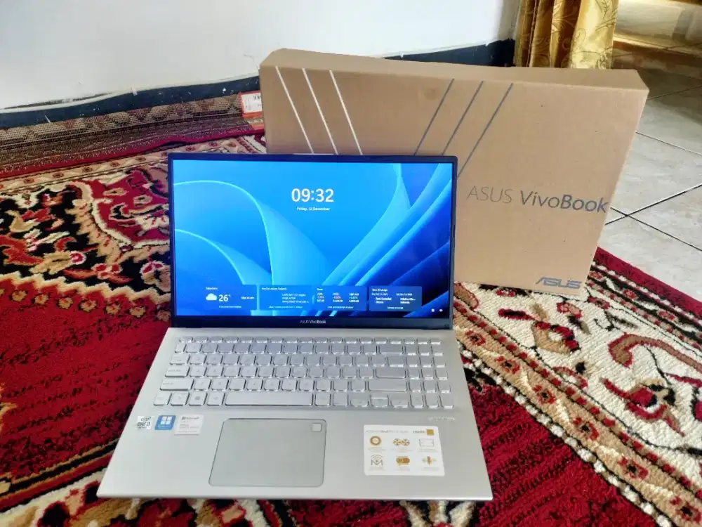 Asus Vivobook Core i3 Gen 10 SSD Keyboard Nyala Fullset Dus
