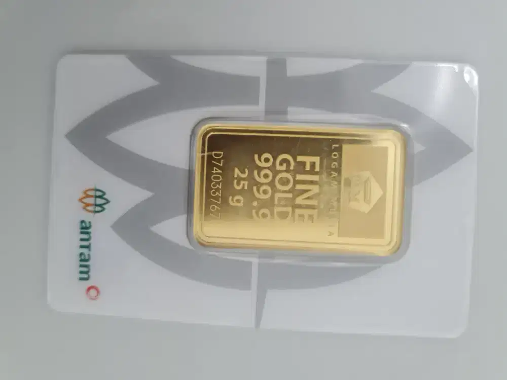 Logam mulia 25 gram antam certieye