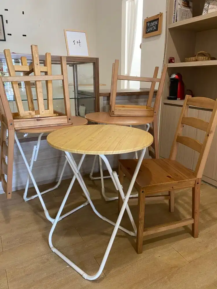 Kursi dan meja cafe castom