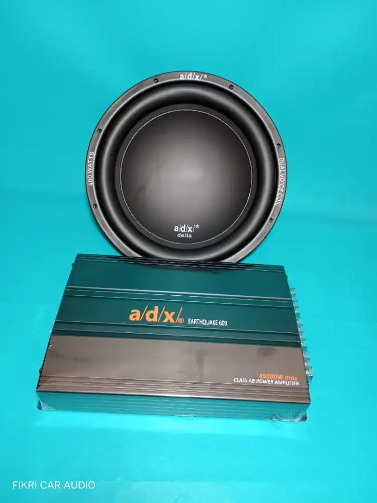 Ples Pasang Power ADX Earthaquake 609 & Subwoofer ADX DELTA 12BL 12