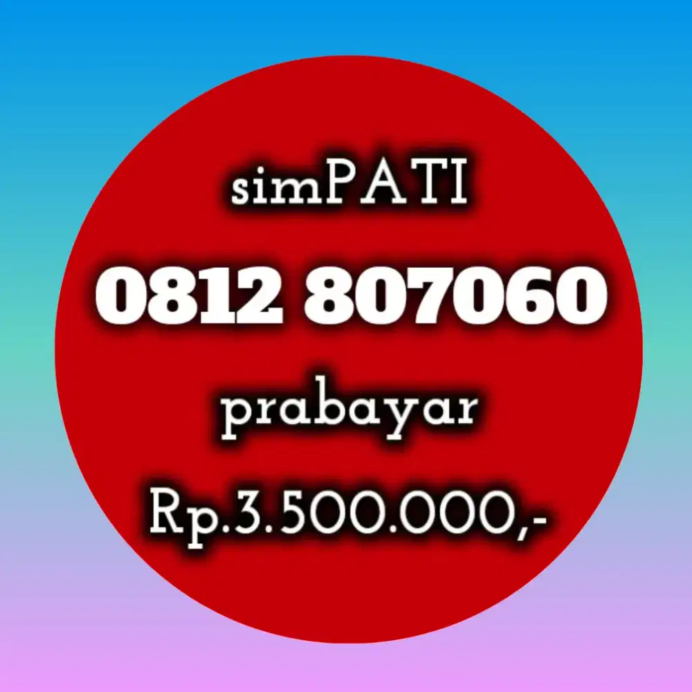 NOMOR CANTIK SIMPATI 807060