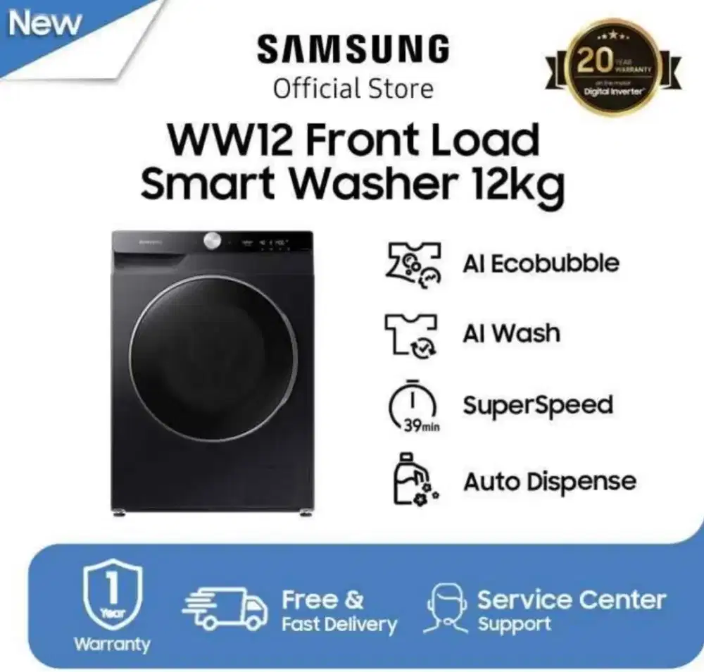 MESIN CUCI FRONT LOADING 12KG