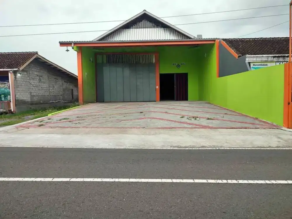 Disewa Gudang Baru Siap Huni Dipinggir Jalan Utama Dekat Pemda Sleman