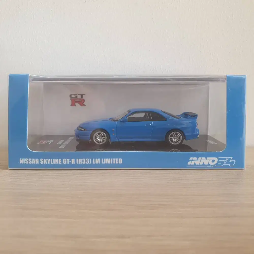 Inno64 Nissan Skyline GT-R R33 1/64 (LM Limited, Blue, Biru, R 33 GTR)
