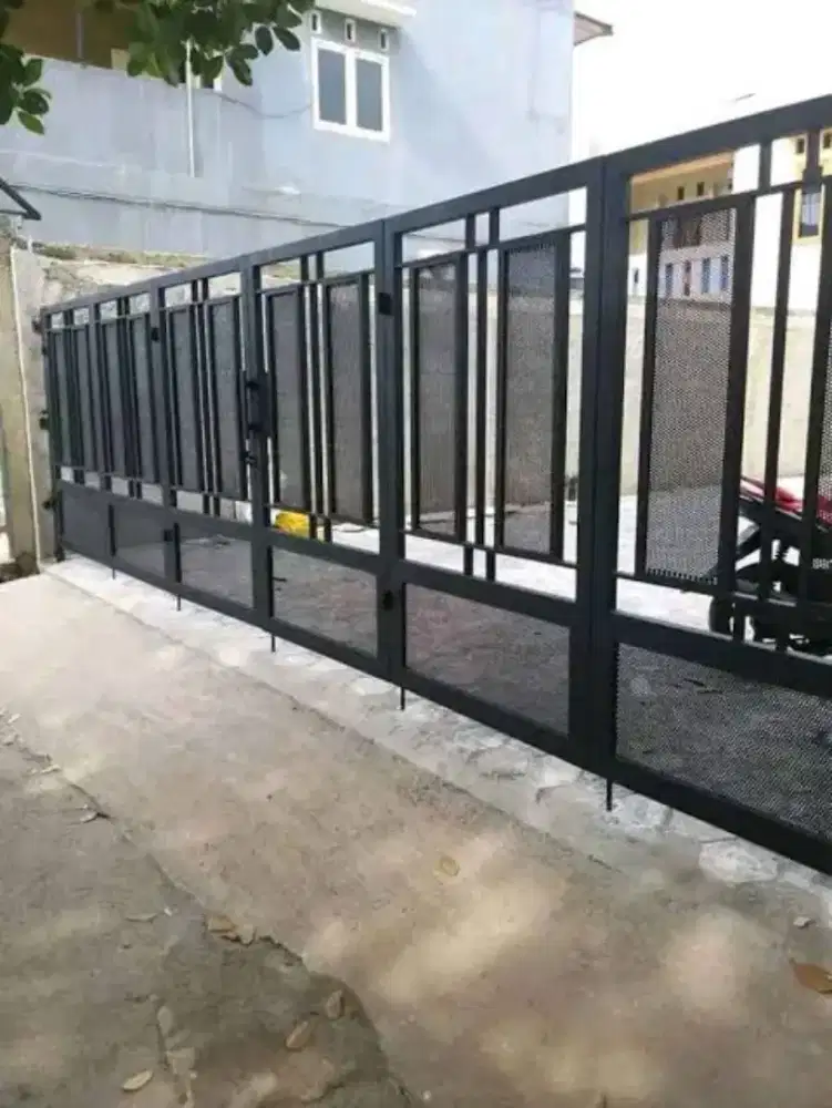 0027 pagar plat perforated bulat