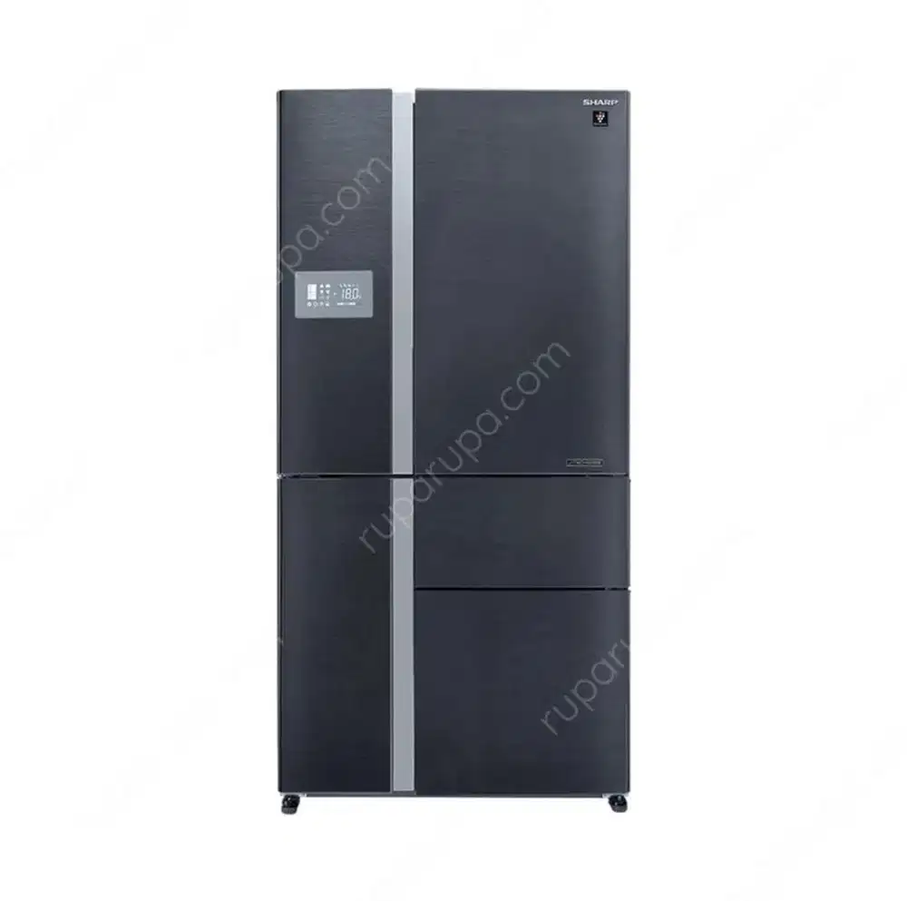 sharp 800 Ltr kulkas 5 pintu sde by side sj-lf93pm-ds-dark
