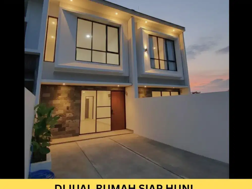 rumah minimalis modern di jatiasih, dekat ke jalan raya wibawa mukti
