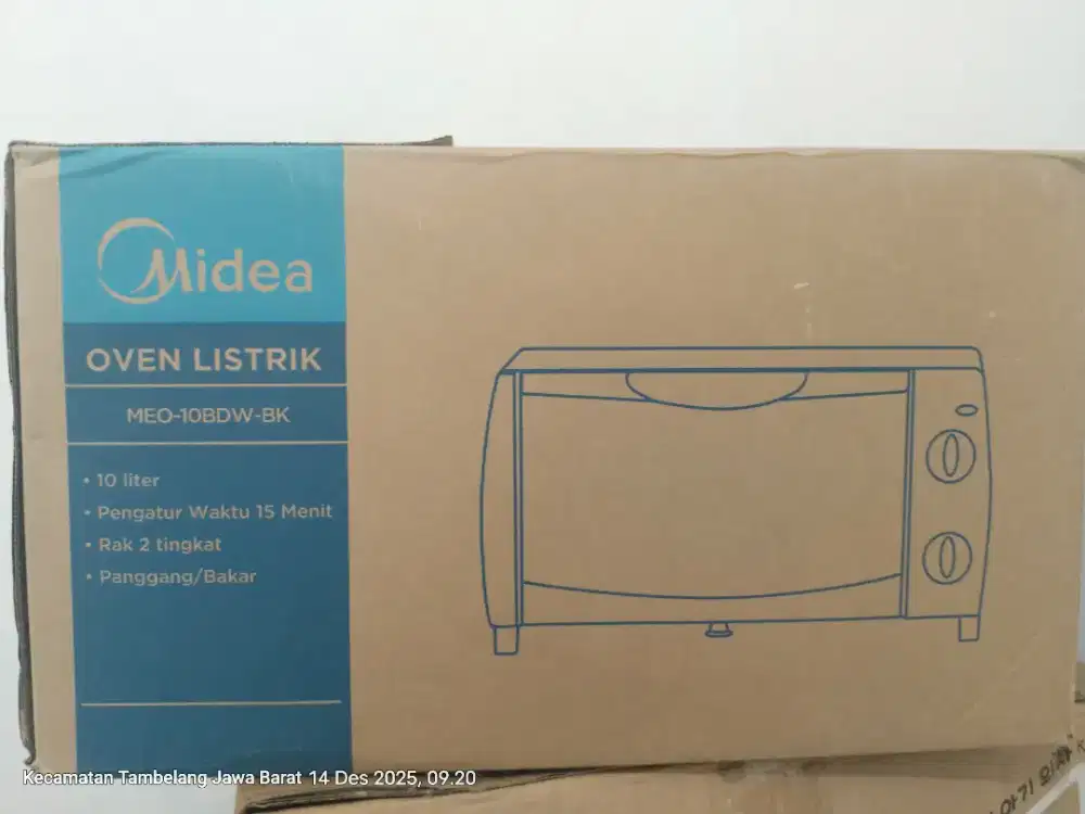 Oven listrik midea warna hitam
