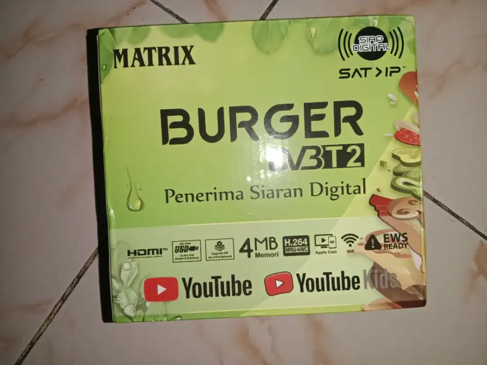 Set top box Matrix burger Dvb T2