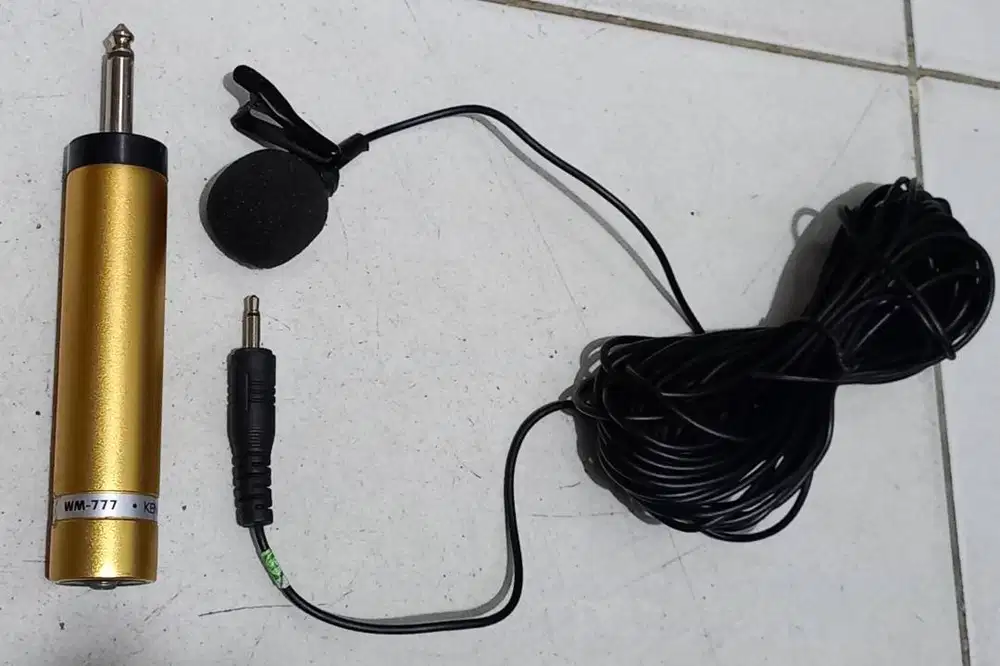 Clip-On Microphone,Kenwood WM777 Ori ,Panjang Kabel 10M,murah,NET.