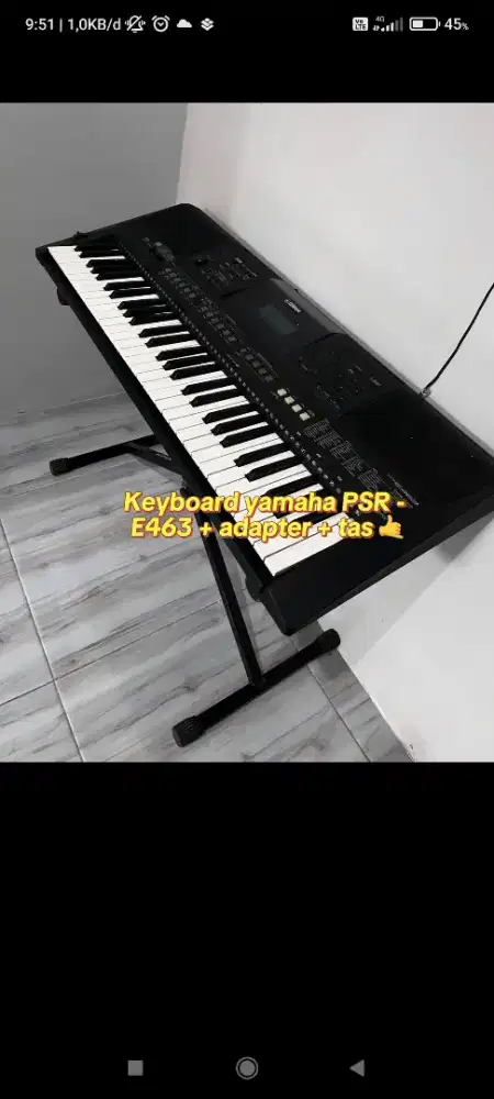 Keyboard Yamaha PSR E463