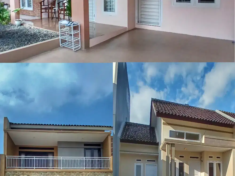 Dijual tiga rumah baru siap huni plus kavling dekat kota akses mudah