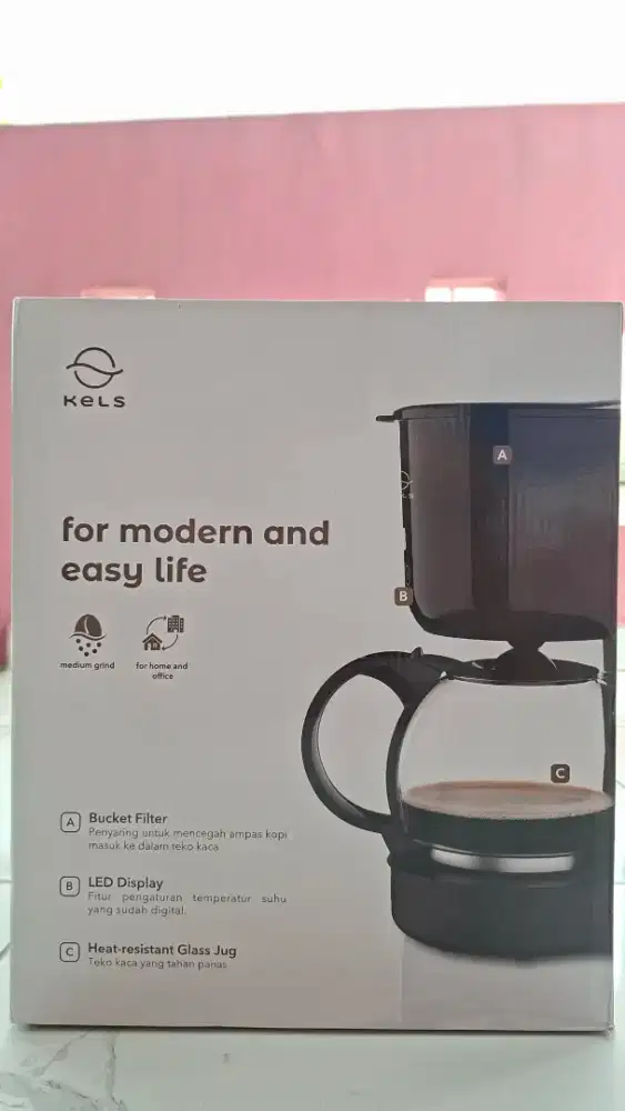 Coffee Maker KELS 1,5 Litter BARU