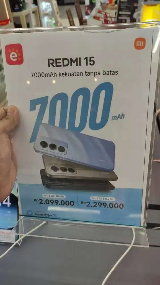 Kredit redmi 15 7000mah 8/128gb