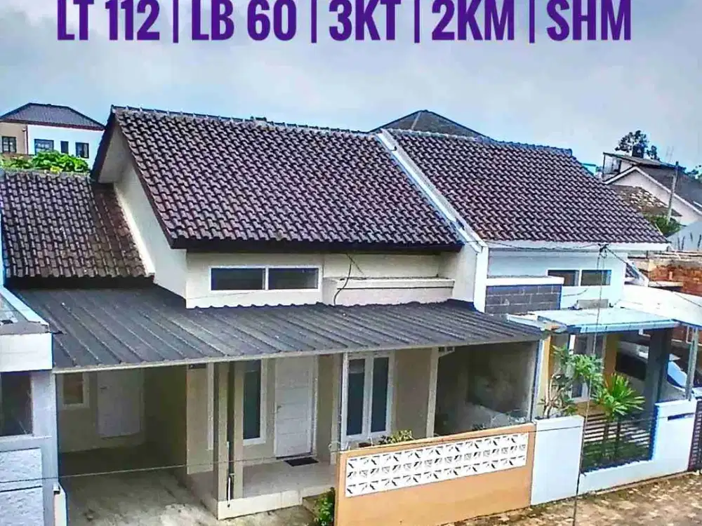 Dijual rumah on progress di perumahan nempel kota strategis akses mudah