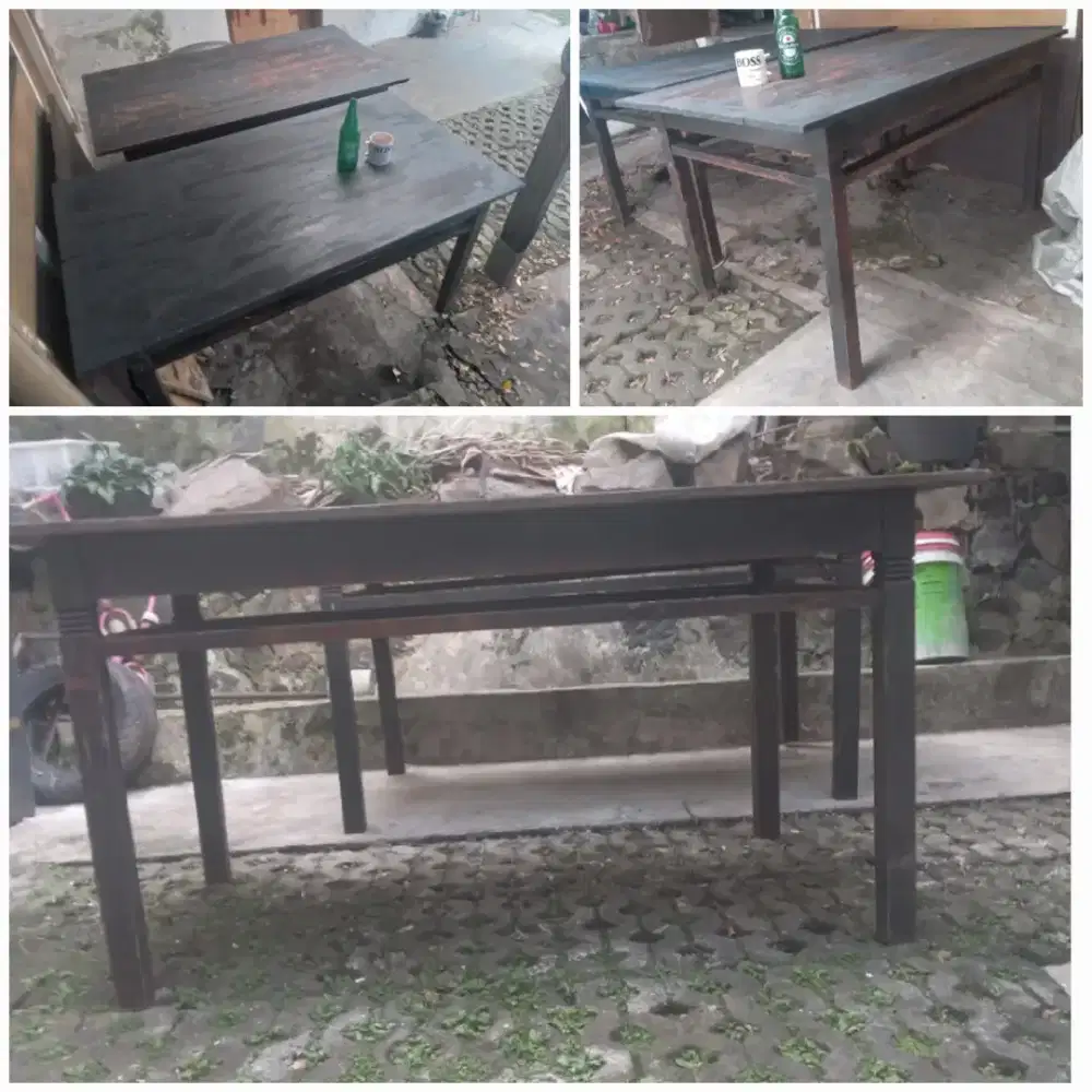 Meja jati Multi Fungsi Kokoh Cafe Distro kerja Dapur