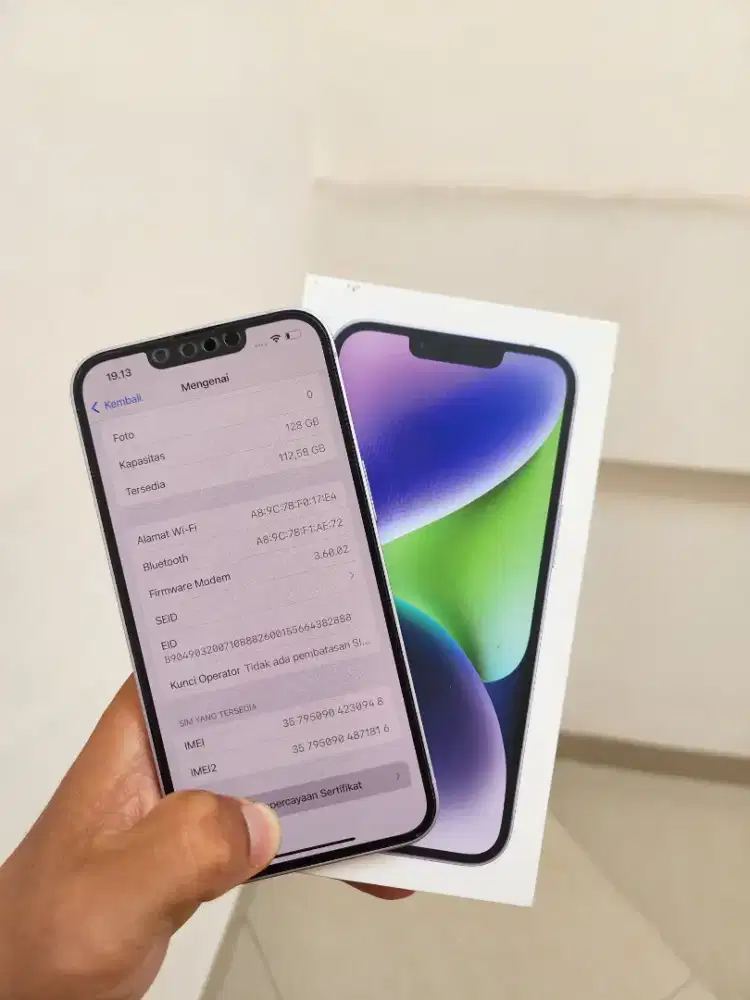 Iphone 14 128GB Purple Resmi